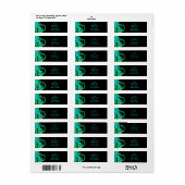 緑のつる植物 ラベル (フルシート)