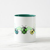 緑のてんとう虫のマグ マグカップ (中央)
