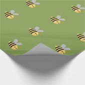 緑ののまわりにの包装紙 ラッピングペーパー (角)