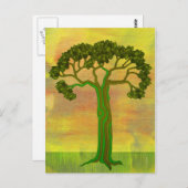 緑のはがき ポストカード (正面/裏面)