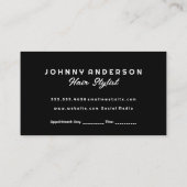 緑のはさみ |大理石 |メタリック金ゴールド 予約カード (裏面)