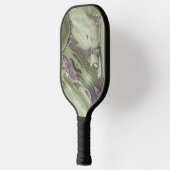 緑のひびフェイク割れ面 ピックルボールラケット (左)