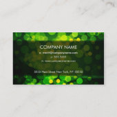 緑のぼやけたライト名刺 名刺 (裏面)