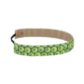 緑のりんごが付いているパターン アスレチックヘッドバンド (左)