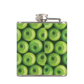 緑のりんごが付いているパターン フラスク (裏面)