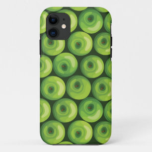 緑のりんごが付いているパターン iPhone 11 ケース
