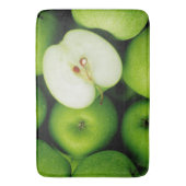 緑のりんごのフルーツの台所敷物のマットの家の装飾 バスマット (正面縦)