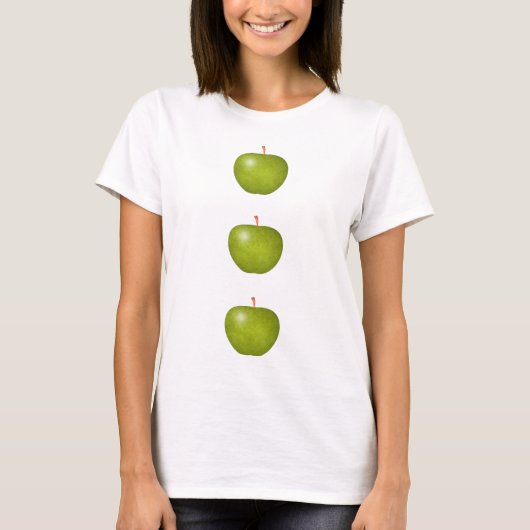 緑のりんごのワイシャツ Tシャツ (正面)