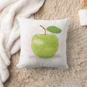 緑のりんご クッション (ブランケット)