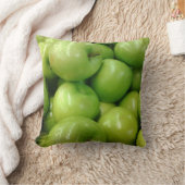 緑のりんご クッション (ブランケット)