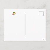 緑のアイススケート非フォトホリデーカード シーズンポストカード (裏面)