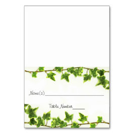 緑のアイビー – 護衛テーブル番号カード テーブルナンバー