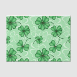緑のアイルランドのシャムロックの色合い 薄葉紙