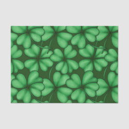 緑のアイルランドのシャムロックの色合い 薄葉紙