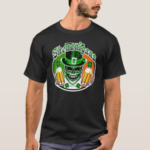 緑のアイルランドの小妖精のスカル: 偽り1 Tシャツ
