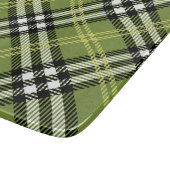 緑のアイルランドの格子縞パターン カッティングボード (角)