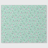 緑のアキソロット ラッピングペーパー (フラット)