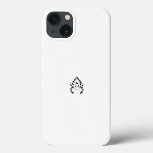 緑のアクセントを持つ白黒の模様 Case-Mate iPhoneケース (裏面)