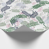 緑のアクセント付きボ離れタンパターン ラッピングペーパー (角)