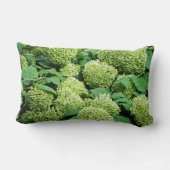 緑のアジサイ ランバークッション (裏面)