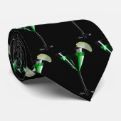 緑のアップルティーニコクテイル　楽しい ネクタイ (ロール)