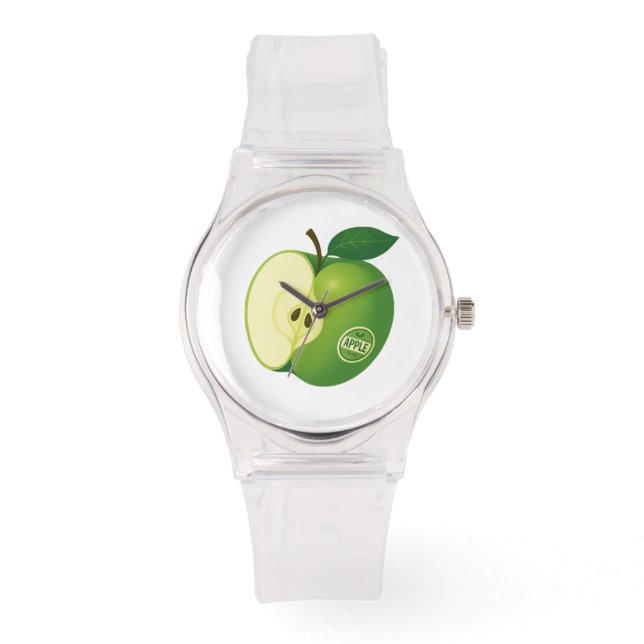 緑のアップル付きeWatch 腕時計 (正面)