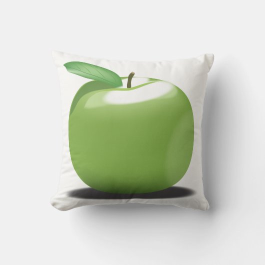 緑のアップル クッション (正面)