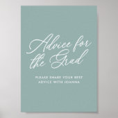 緑のアドバイスの看板 ポスター (正面)