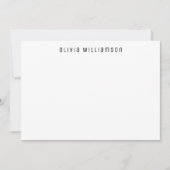 緑のアニマルプリントパタパーソナライズされたーン ノートカード (正面)