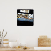 緑のアノール・リザードの写真 ポスター (キッチン)