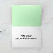 緑のアマガエルのイメージ カード (内部)