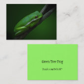 緑のアマガエルATCカード 名刺 (正面/裏面)