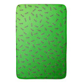 緑のアリの群れ バスマット (正面縦)