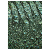 緑のアリゲータースキンテクスチャ クリップボード (裏面)