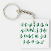 緑のアルファベットキーチェーン キーホルダー (正面)