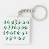 緑のアルファベットキーチェーン キーホルダー (裏面)