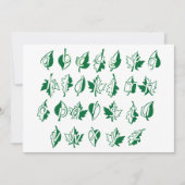 緑のアルファベット招待状 招待状 (正面)