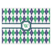 緑のアーガイル柄のなテーブルクロス テーブルクロス