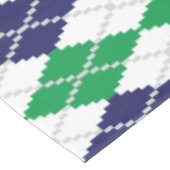 緑のアーガイル柄のなテーブルクロス テーブルクロス (アングル)