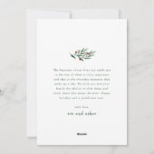 緑のアーチスクリプモダント2写真クリスマス シーズンカード (裏面)