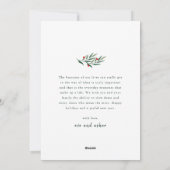 緑のアーチスクリプモダント3写真クリスマス シーズンカード (裏面)