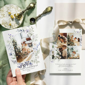 緑のアーチフォトモダンクリスマス シーズンカード