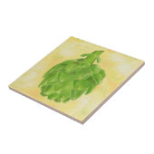 緑のアーティチョークの正方形のタイル タイル (側面)