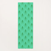 緑のアートデコシームレスパターンシャワーcu ヨガマット (裏面)