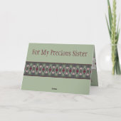 緑のアートフローラ カード (裏面)