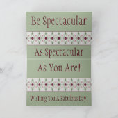 緑のアートフローラ カード (内部)