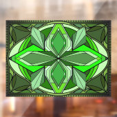 緑のアールデコプライバシーウィンドウの固定 ウィンドウサイン (シート2)