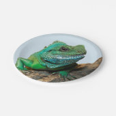 緑のイグアナ ペーパープレート (アングル)