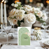 緑のイスラエル風タトレーズのアーチ テーブルナンバー