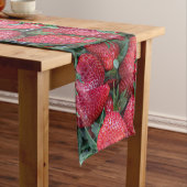 緑のイチゴ葉 ショートテーブルランナー (インサイチュ)